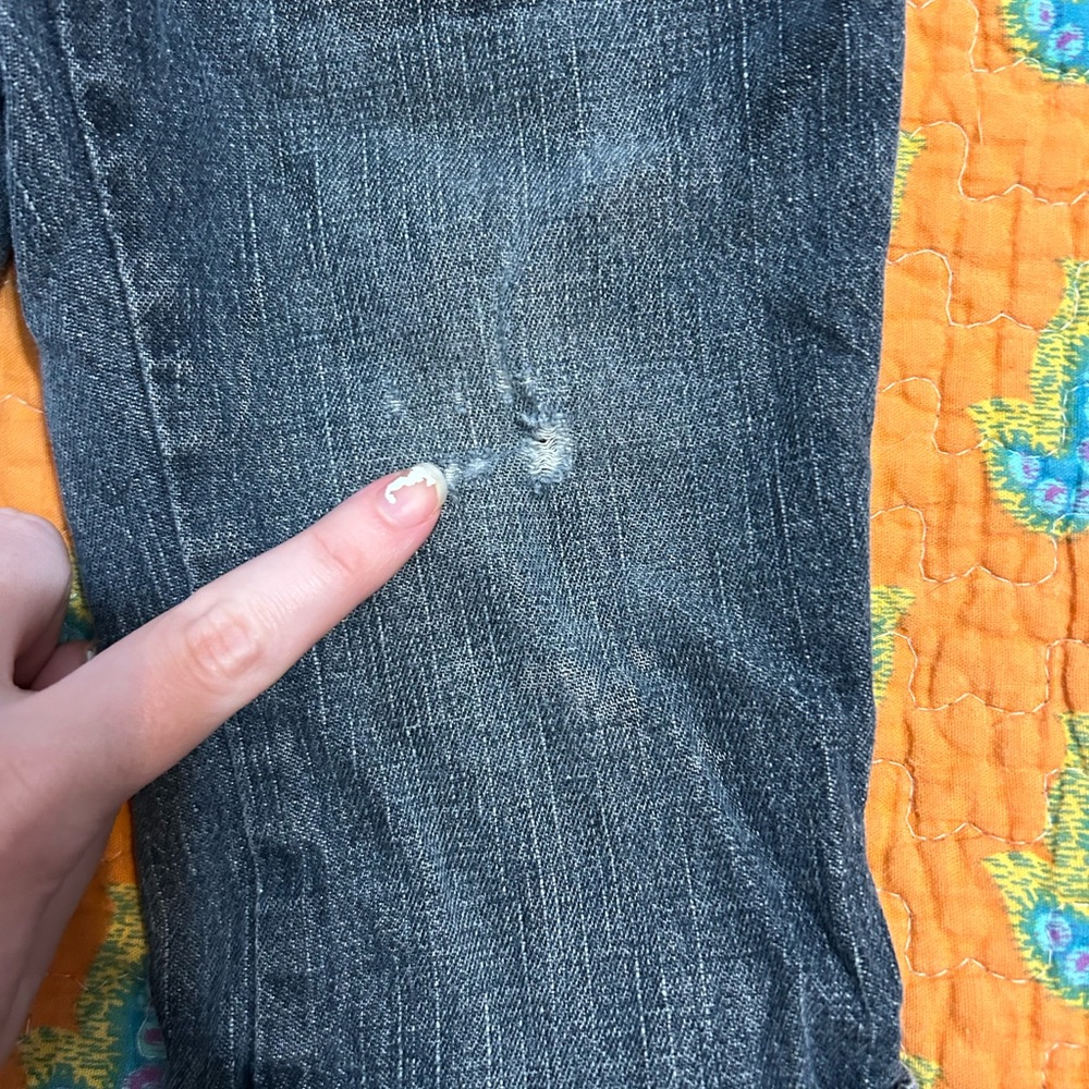 Arizona Toddler Vintage Rolled Up Denim Jeans Size 2T - Picture 4 of 6